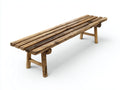 Banc en bois recyclé 200×42×46 cm – brun vieilli – design authentique pour salle à manger